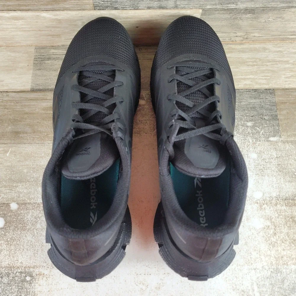 Reebok Floatzig Work Mens Athletic Shoes Sz 14 M Black Composite Toe Lace Up